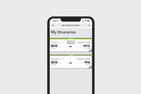 Mobile Itinerary